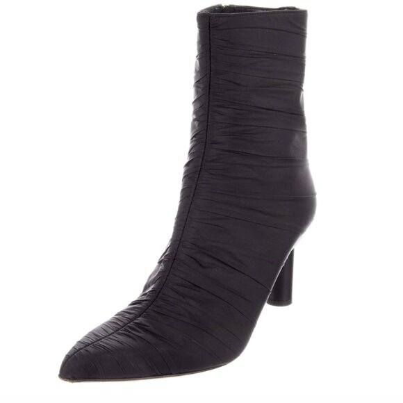 Tibi Nylon Ruched Ankle Boot - Picture 3 of 3